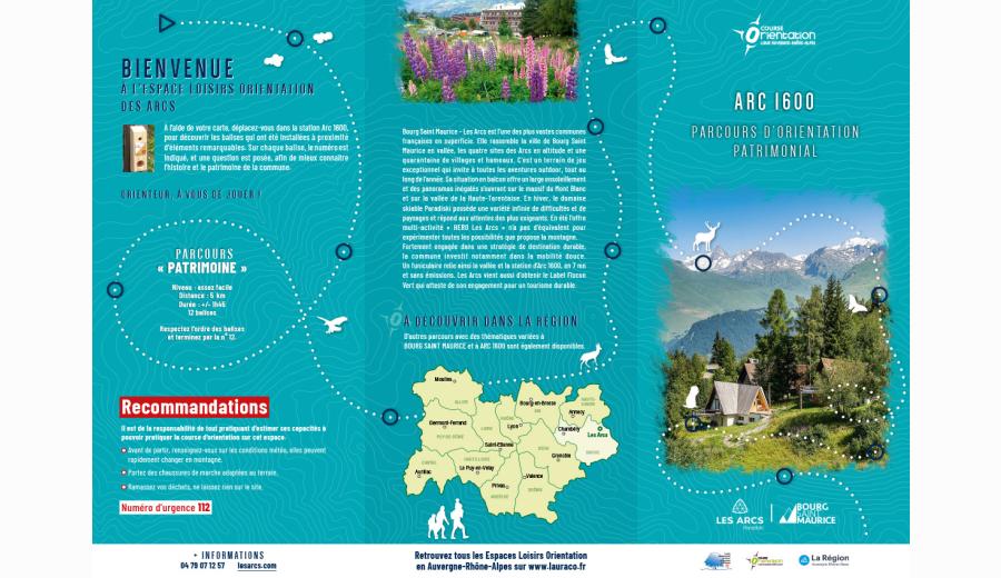 Brochure PO Parcours d'orientation patrimonial d'Arc 1600